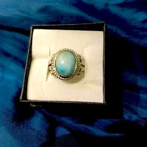 Larimar Ring Adjustable Sizes